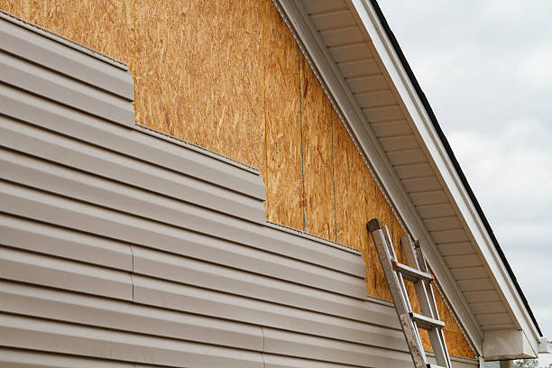 Professional Siding Contractor technician working in Louisville, CO
